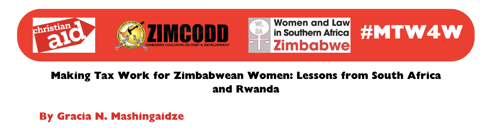 Making Tax Work for Zimbabwean Women: Lessons from South Africa and Rwanda